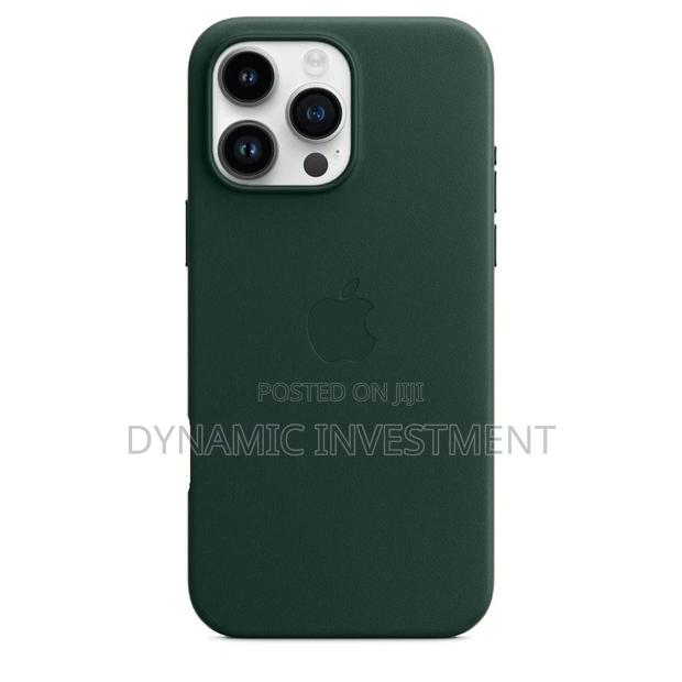iPhone 16 Pro Max Leather Case Cover With Magsafe - Green - main view