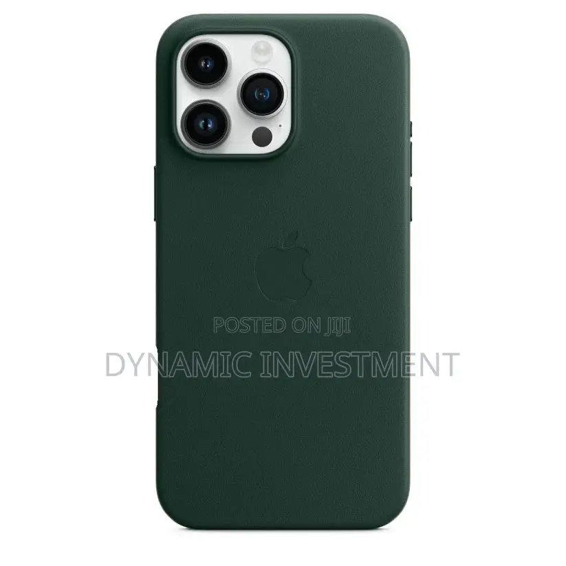 iPhone 16 Pro Max Leather Case Cover With Magsafe - Green