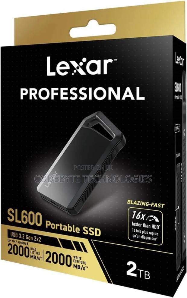 Lexar Sl600 Usb 3.2 Type C Portable External SSD 2tb