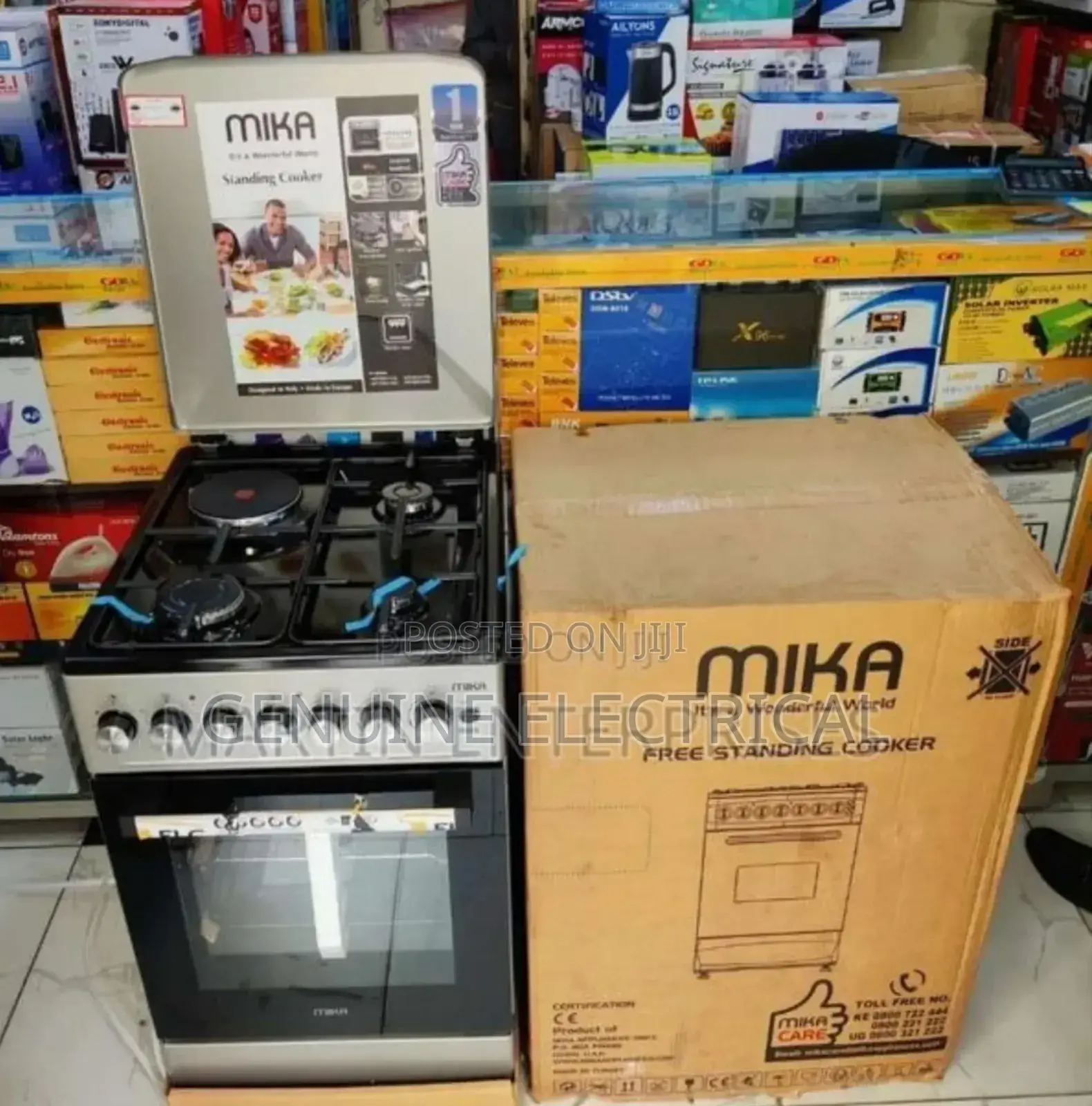 Brand New Mika 50by60 3gas +1 Electric Standing Cooker