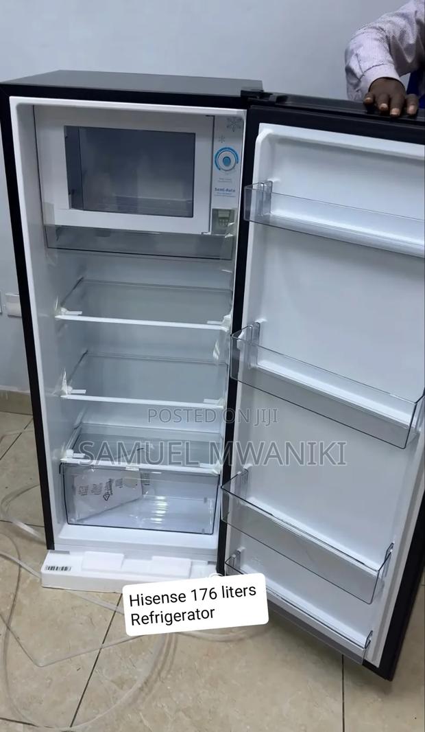 Hisense Single Door Fridge 176l (Black) Ref176dr - thumbnail 3