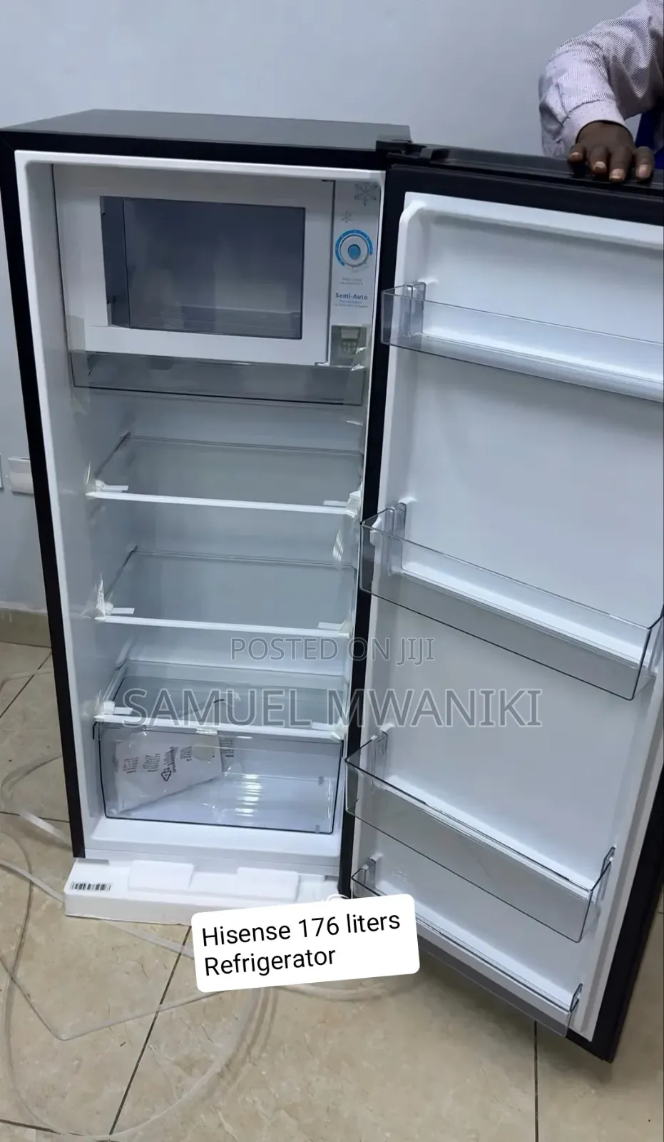 Hisense Single Door Fridge 176l (Black) Ref176dr