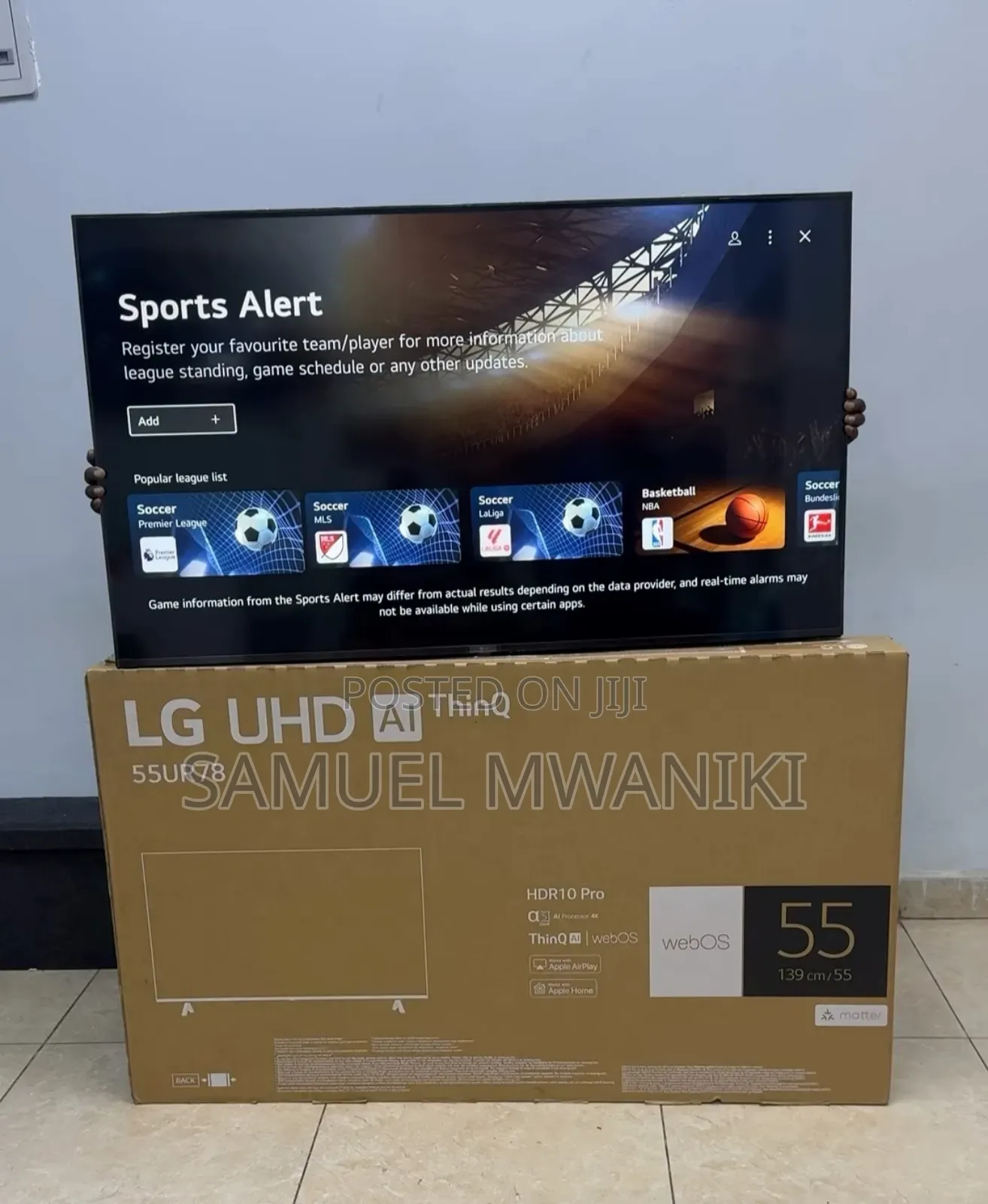 Lg 55′′ Uhd Webos Smart Ai Thinq Tv Magic Remote Ur78