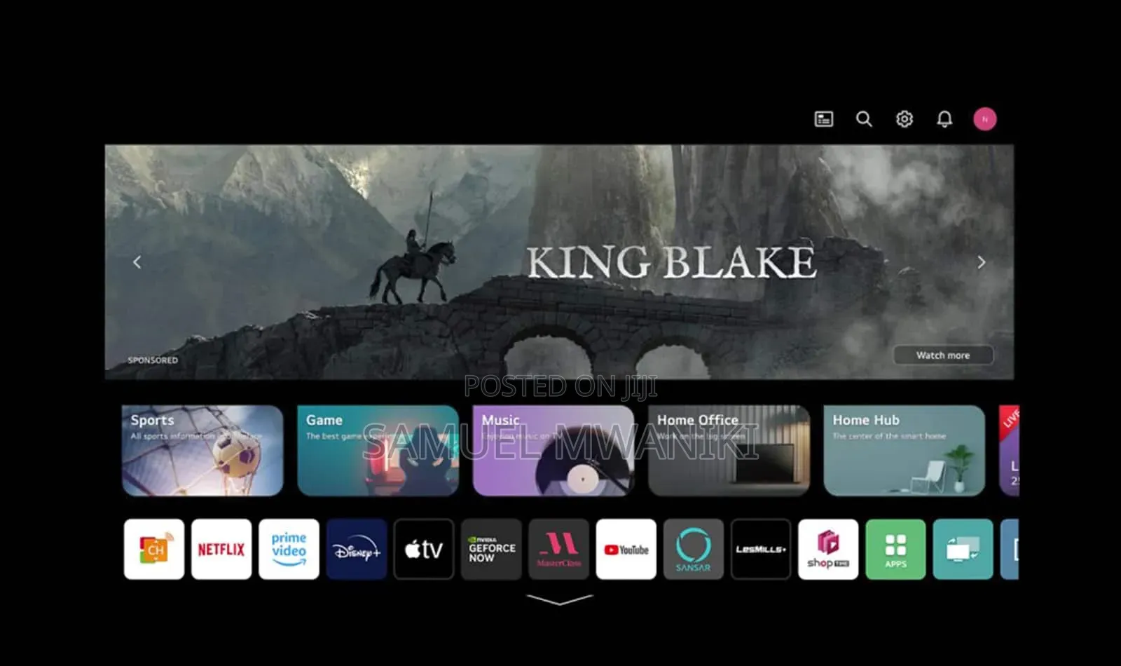 Lg 55′′ Uhd Webos Smart Ai Thinq Tv Magic Remote Ur78