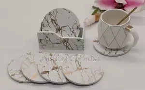 White Marble Cup Coasters