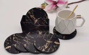 Black Marble Coasters Available