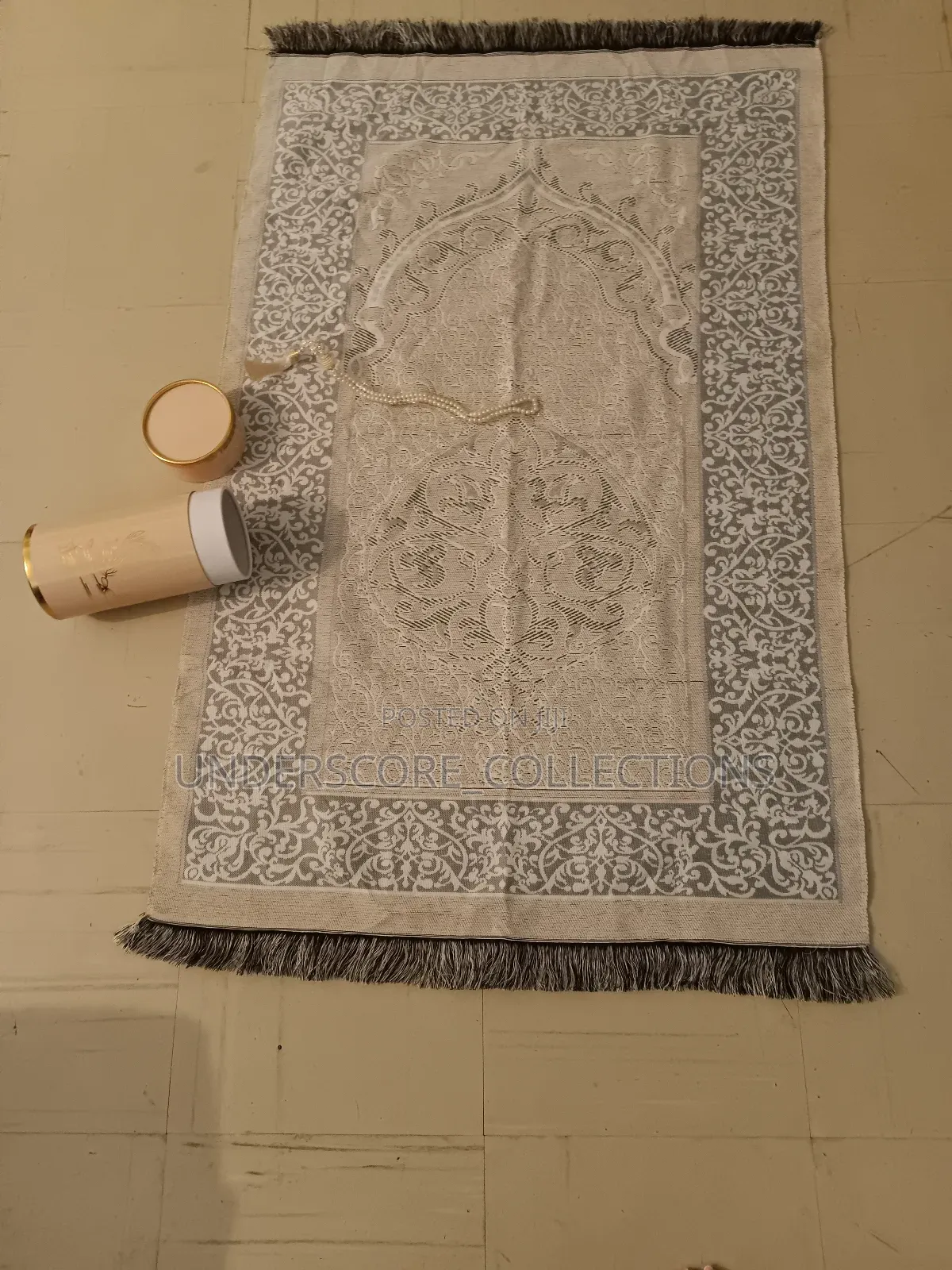 Classy Beige Unisex Prayer Mat