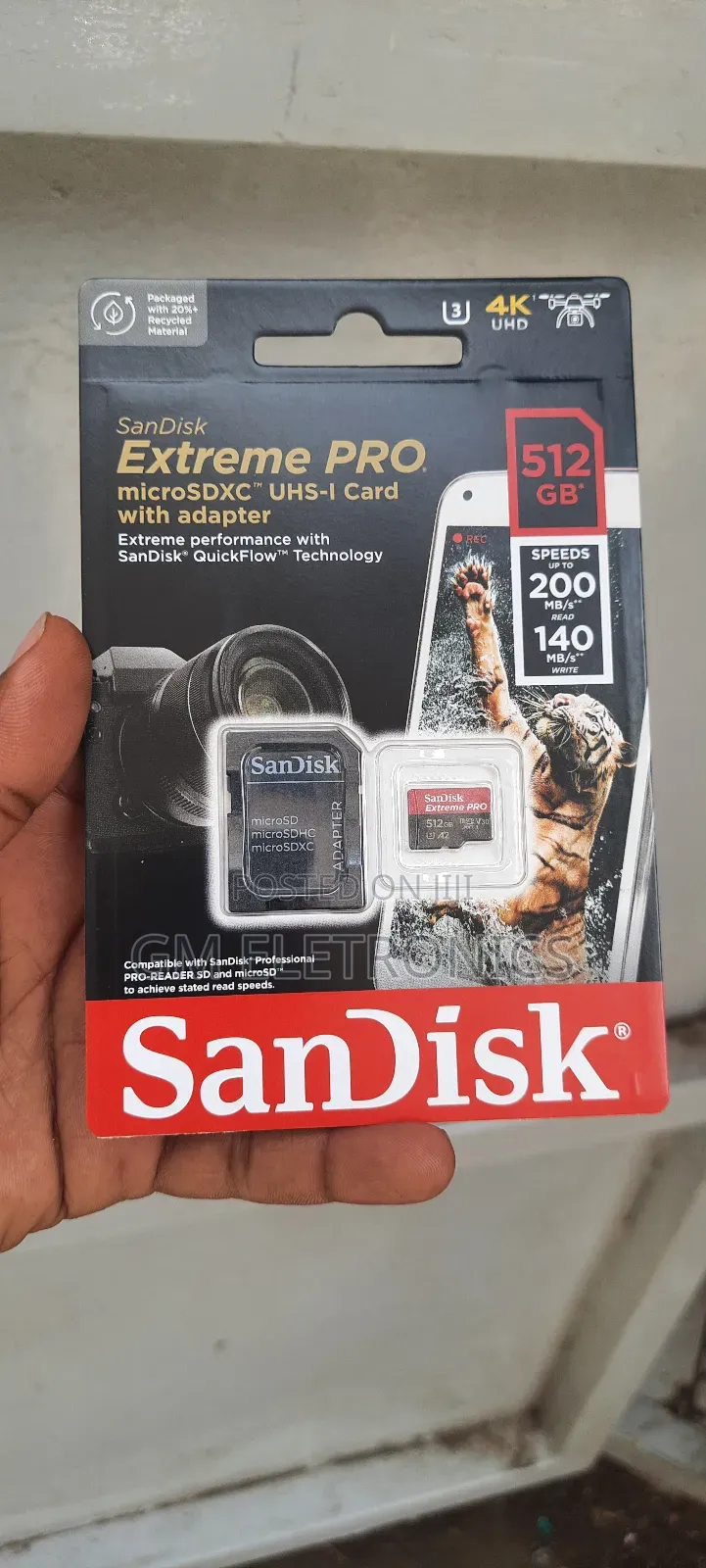 512gb Extreme Pro Uhs Microsdxc Memory Card With Sd Adapter