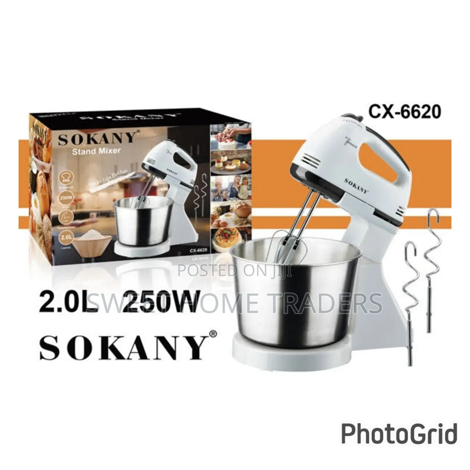 Sokany Bowl Mixer Available 250w 