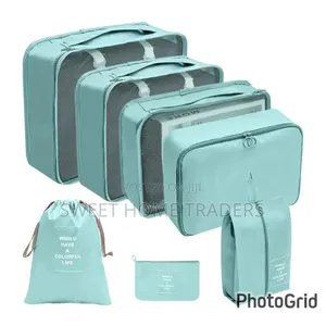 8 In 1 Luggage Travel Organizers Green