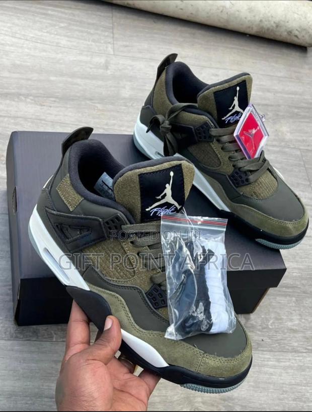 Air Jordan 4 Craft Olive Sneakers - thumbnail 2