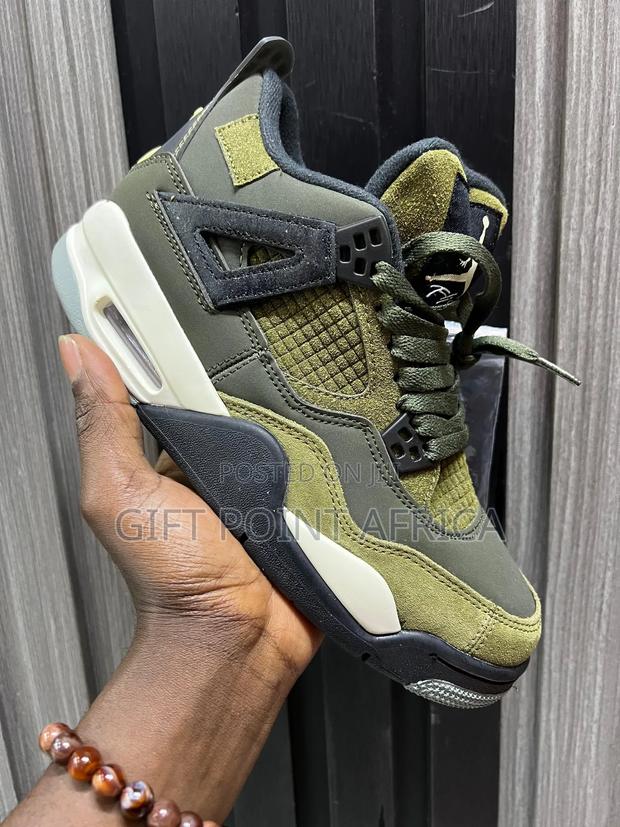 Air Jordan 4 Craft Olive Sneakers - main view