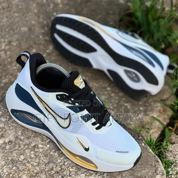 White Blue Air Max Zoom Unisex Sneakers - main view