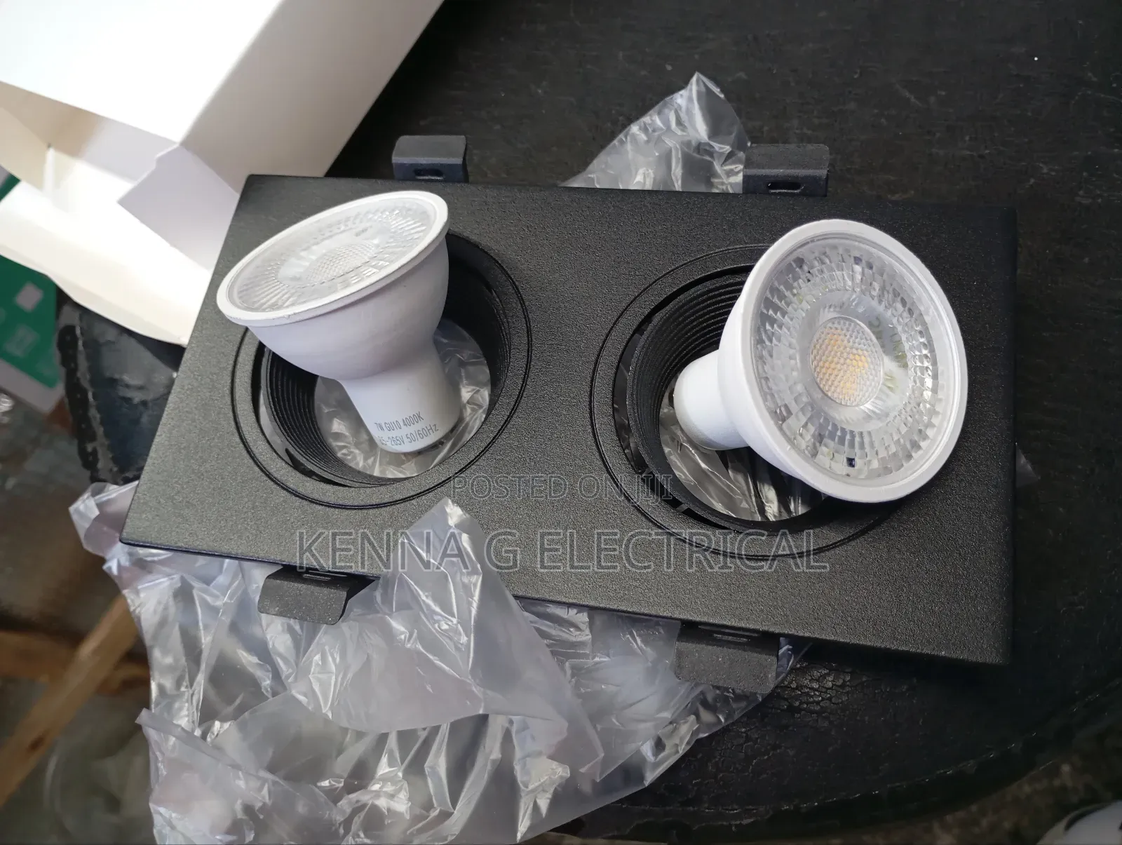 Led Ceiling Downlights Fixture Shell Single Double