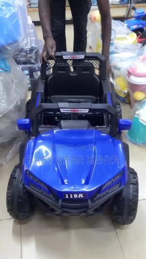 Blue Electric Toy Car - main view