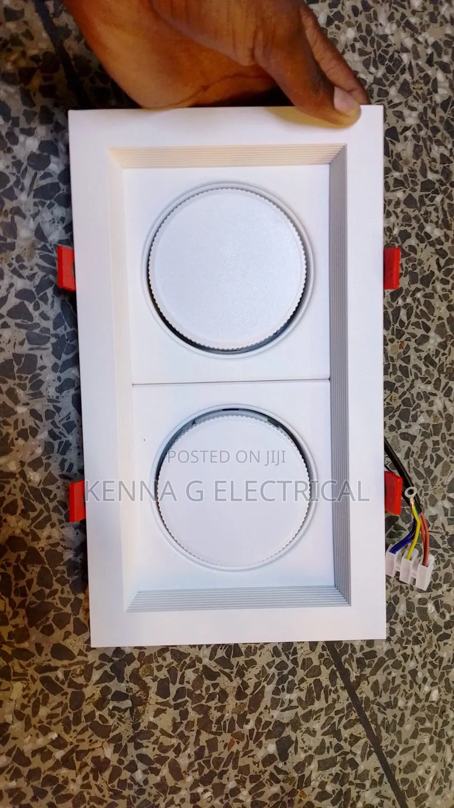 Recessed Mounted Gu10 Led Downlight Double Head Fittings
