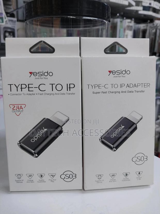 Yesido Gs03 Lightning to Type-C Otg Adapter Data Transfer