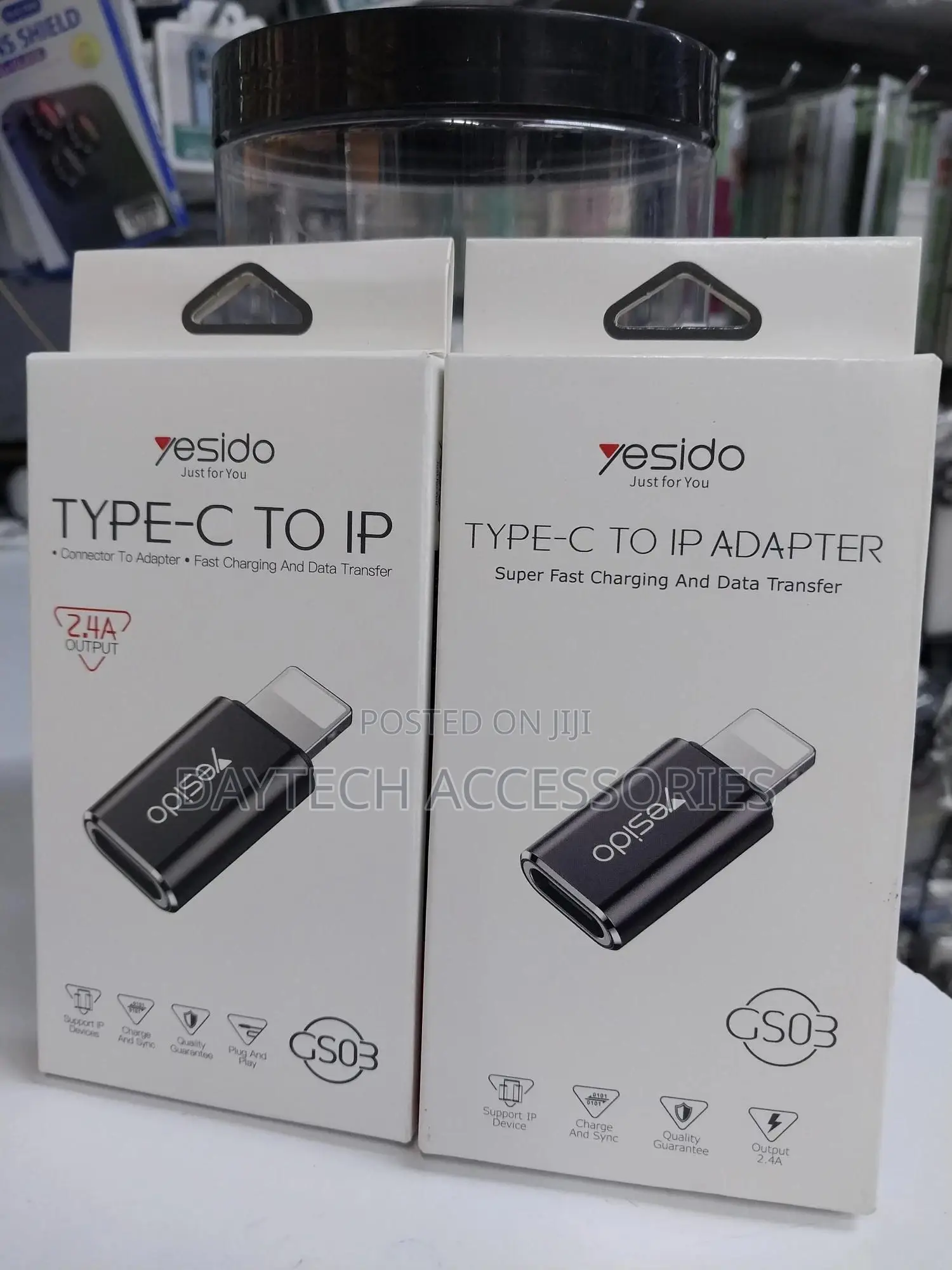 Yesido Gs03 Lightning to Type-C Otg Adapter Data Transfer
