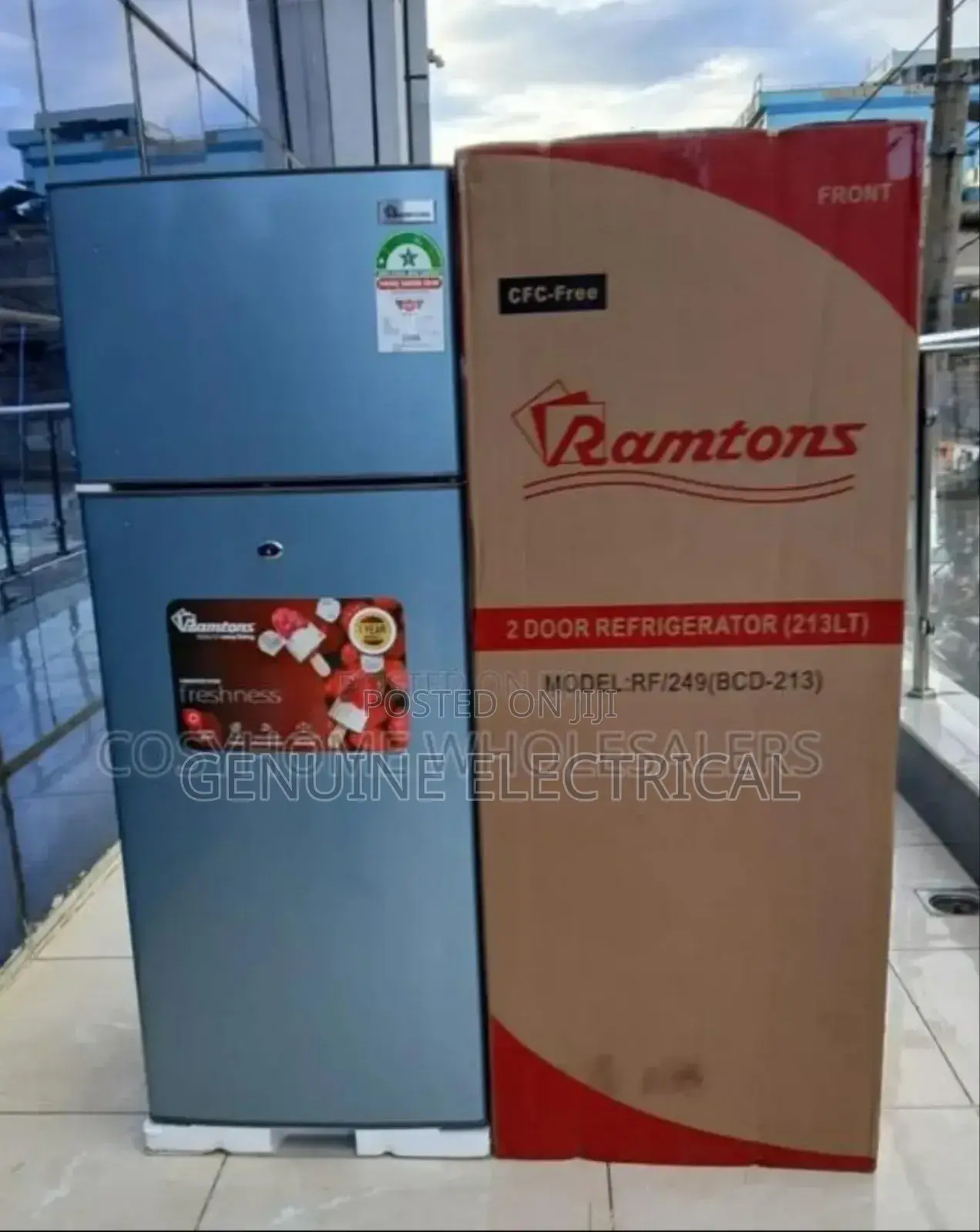 Ramtons 213litres Double Door Fridge