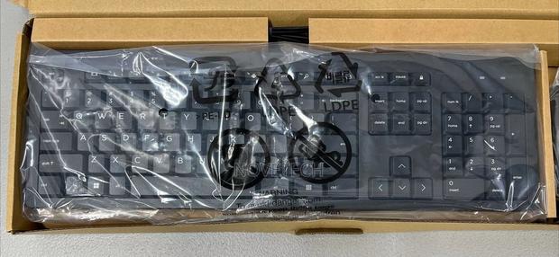 Hp Black Keyboard Mouse Combo Wired Usb New - thumbnail 2
