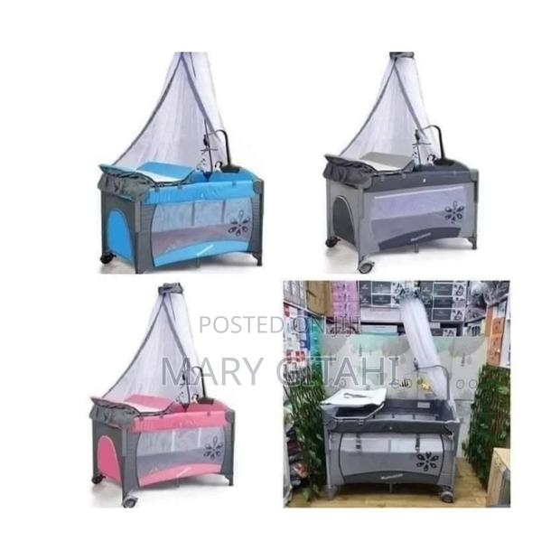 Co-Sleeper Foldable Bed With Multiple Colours - main view