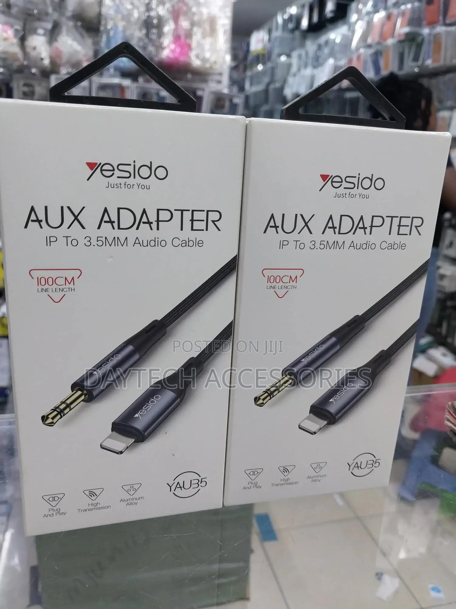 Yesido 1.2m Lightning to 3.5mm Audio Aux Auxiliary Cable