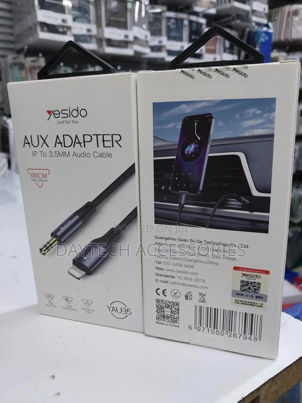 Yesido 1.2m Lightning to 3.5mm Audio Aux Auxiliary Cable - thumbnail 3