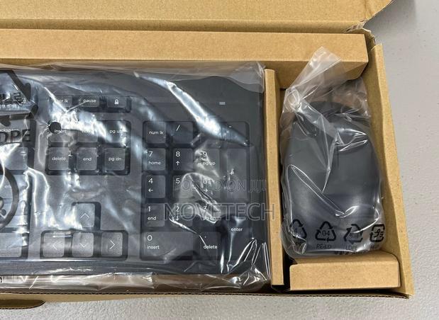 Hp Black Keyboard Mouse Combo Wired Usb New - thumbnail 3