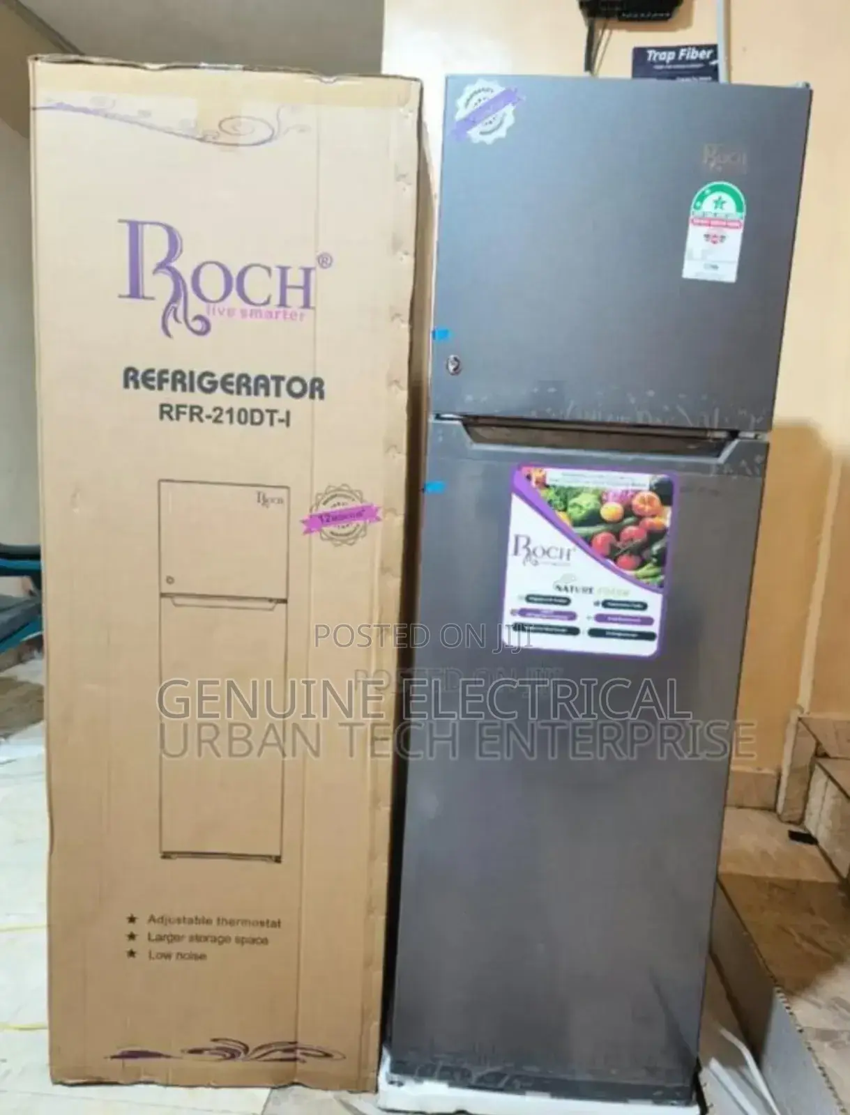 New Roch 170litres Double Door Fridge