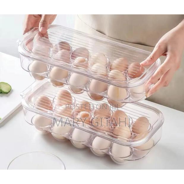 *16 Grid Egg Holder With Handle Lid*