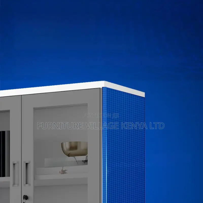 Safe Cabinets; Half-Glass Metallic Office 2-Door Cabinet