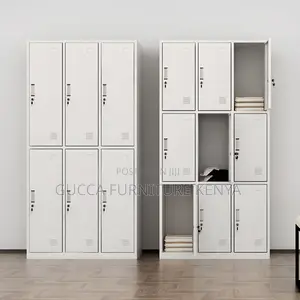 Cabinets:Hinged Door Metal 9-Locker Steel Home Officecabinet