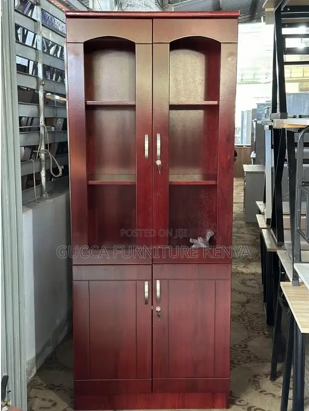 Cabinets: Office Industrial Mahogany Filing 2-Door Cabinet