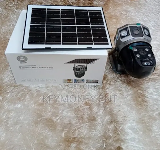 V380 Wifi Dual Lens Waterproof Outdoor Solar Powered Camera