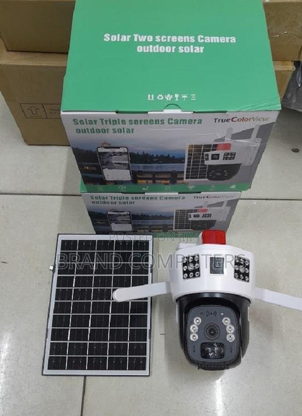 Outdoor V380 4g Solar Dual Lens Camera With Siren Sim Slot