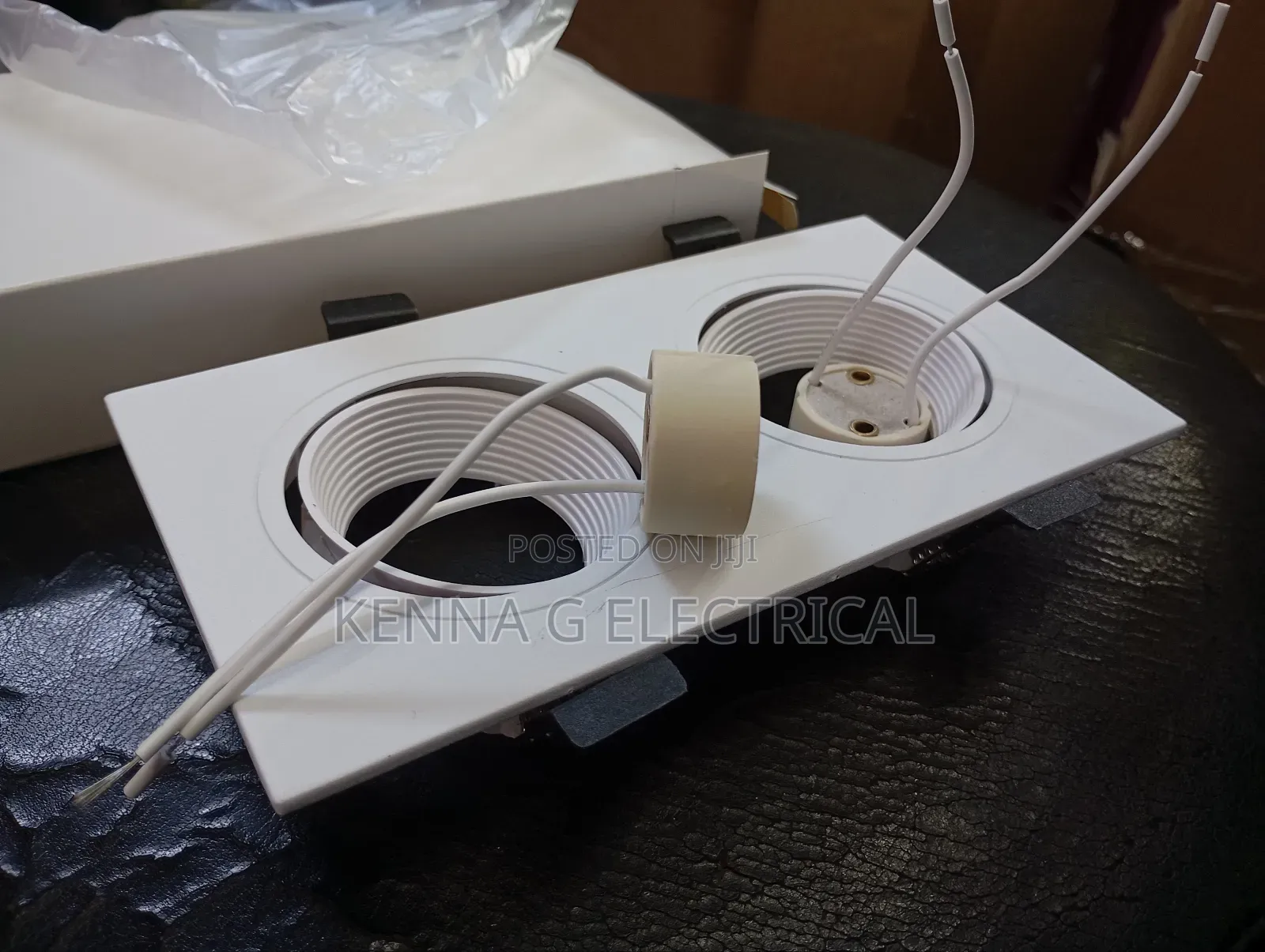 Spotlight Frame Square Recessed Gu10 Downlight Housing White