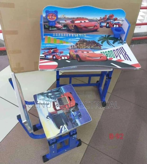 Kids Study Desk Adjustable Kids Study Table Desk Blue - main view