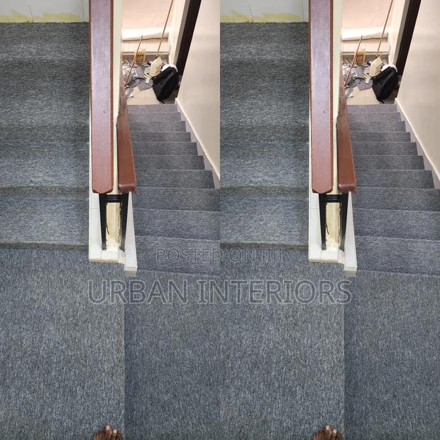 Grey Wall to Wall Stair Carpets