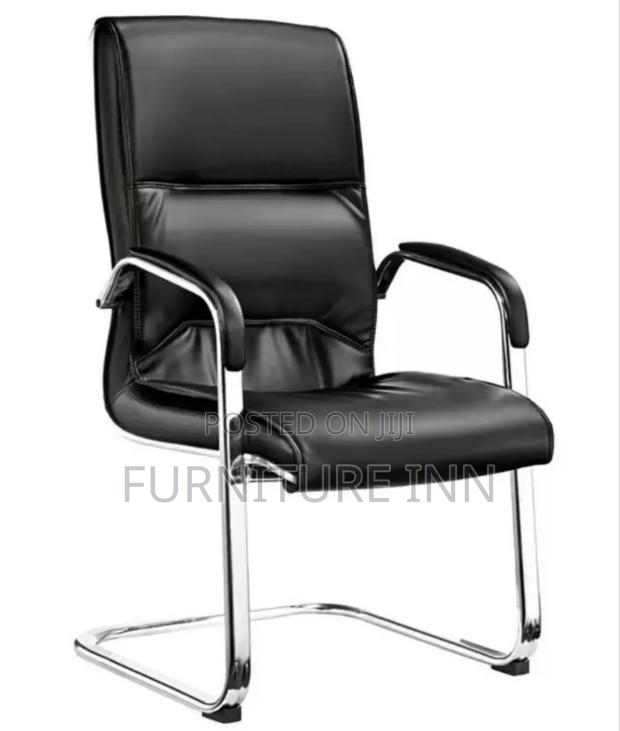 Upholstery Executive Leather Visitor Chair. - main view