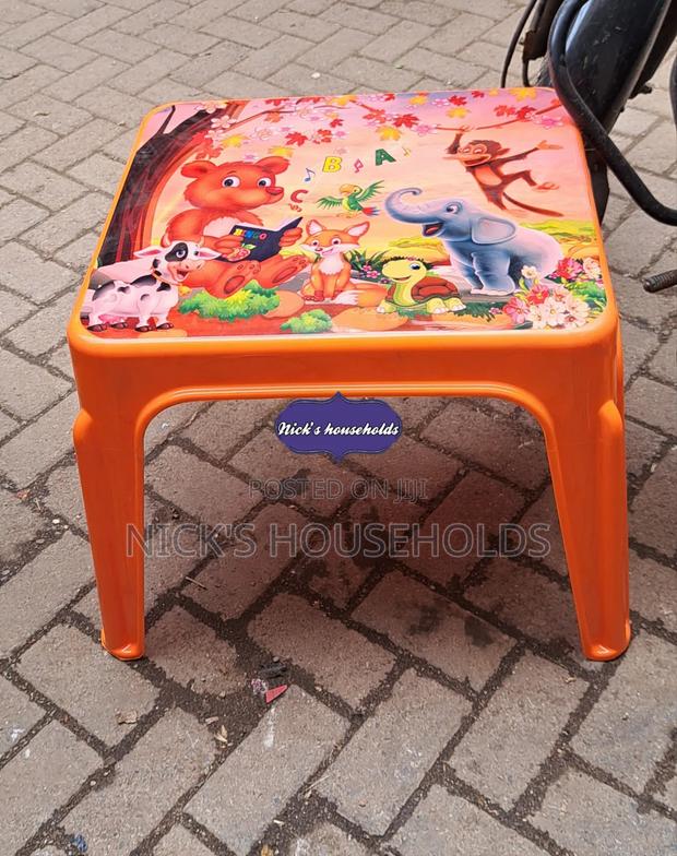 Orange Children's Plastic Table - main view