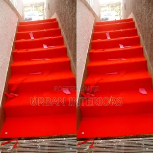 Red Stair Wall to Wall Carpets.4mm Thick Carpet