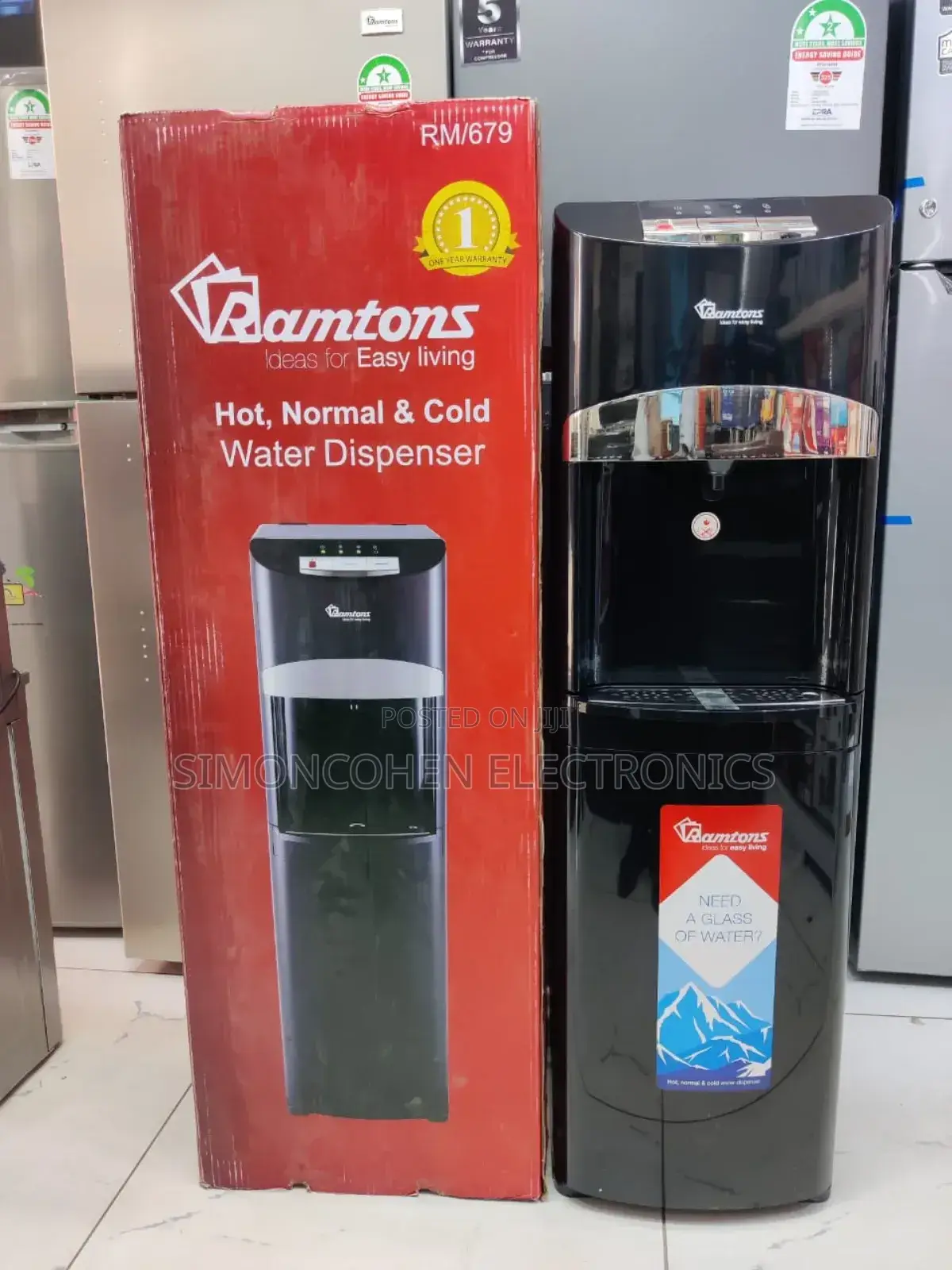 Ramtons Bottom Load Dispenser Compressor Cooling