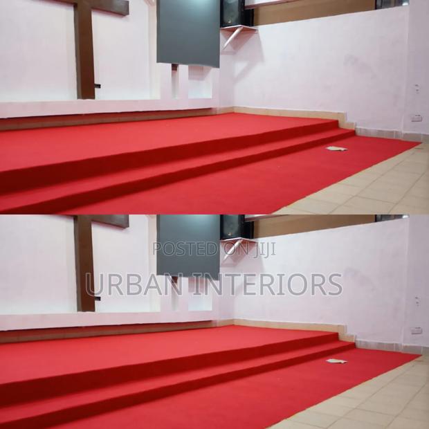 Red Altar Carpets. Perfectly Installed Carpets - main view