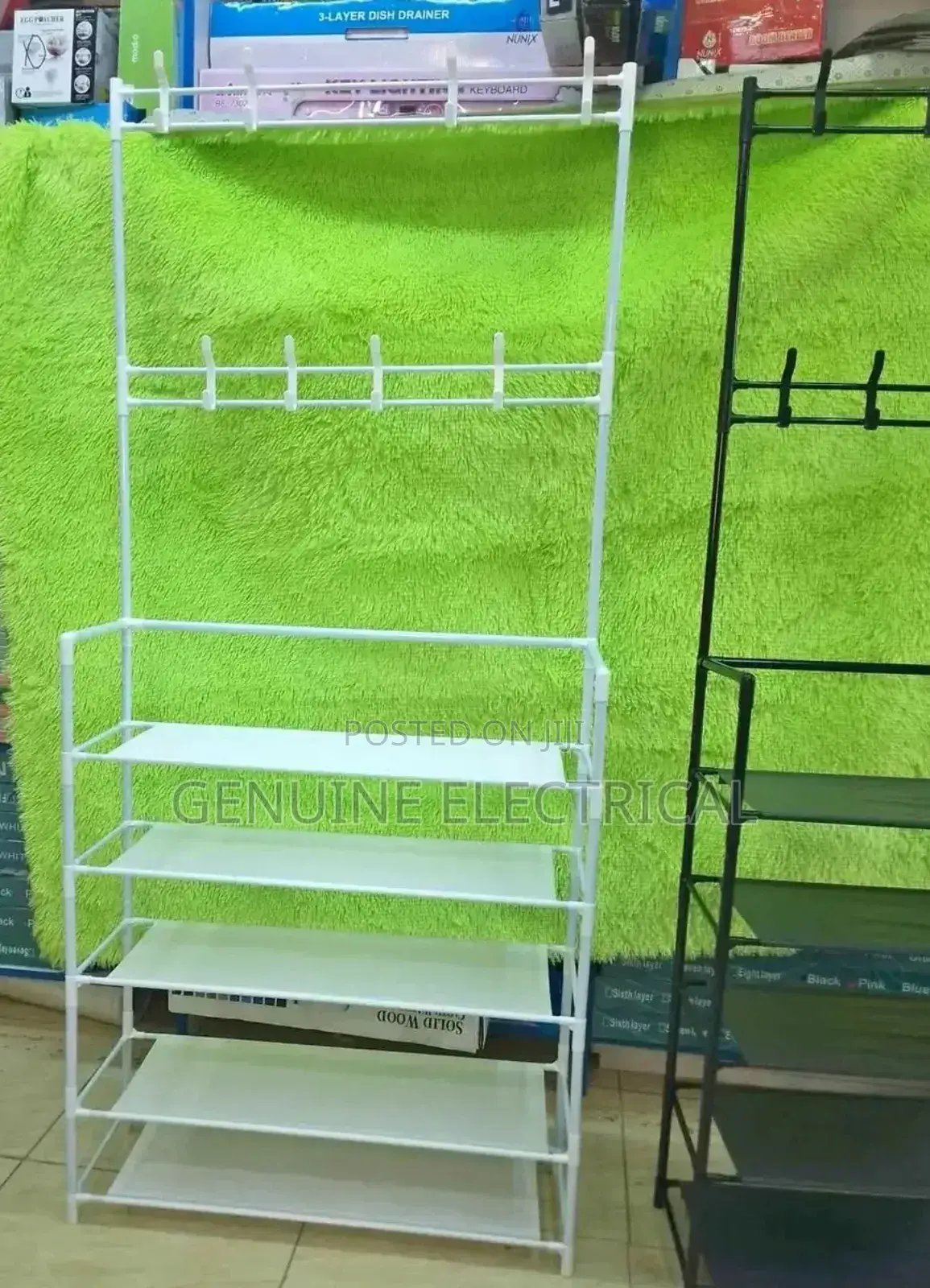 Nunix Yh6605-80-5 All-in-1 Shoe Rack/Carf Bag Cloths Hanger