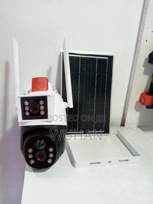 Ai Dual Lense Solar Camera Two Way Video Intercom,Siren