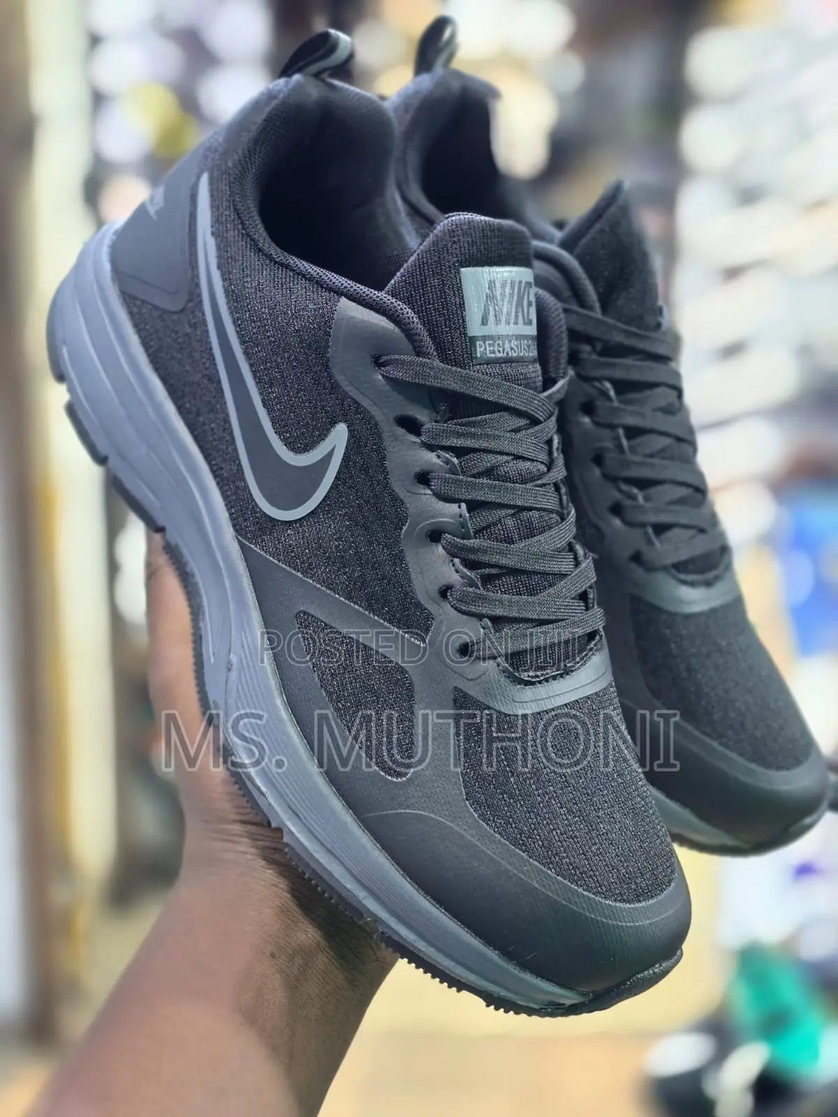 Nike Air Zoom Black Grey Running / Gym Shoes Size 40-45