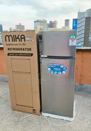 Refregirator Mika 211litres 2 Door, 187v- 250v