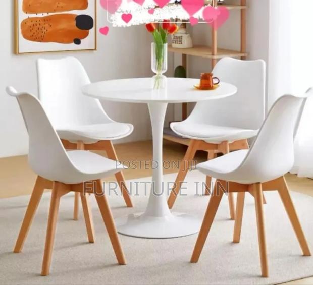 Beautiful Circular Dining Table Set - main view