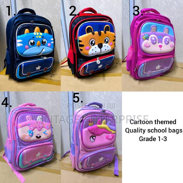 Cartoon Themed School Back Pack - main view