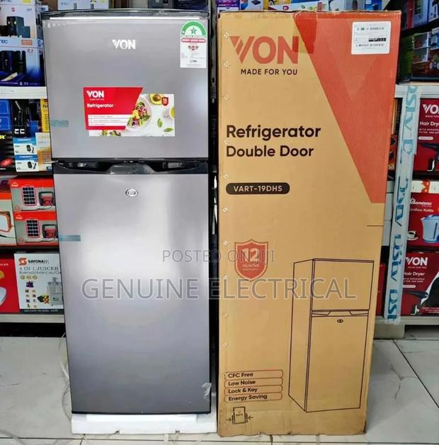 Von 136 Litres Double Door Fridge With 1 Yr Warranty